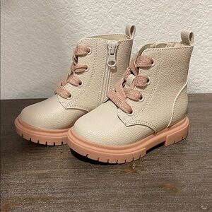 Stylish Cream Kids Boots NWOT